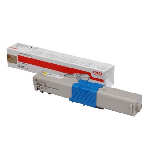 OKI oryginalny toner 44973533, yellow, 1500s, OKI C301, C321, O