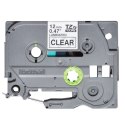 Brother oryginalny taśma do drukarek etykiet, Brother, TZE-131S, czarny druk/przezroczysty podkład, laminowane, 4m, 12mm