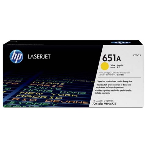 HP oryginalny toner CE342A, yellow, 16000s, HP 651A, HP LaserJet Enterprise 700 color MFP M775dn, M775f, O