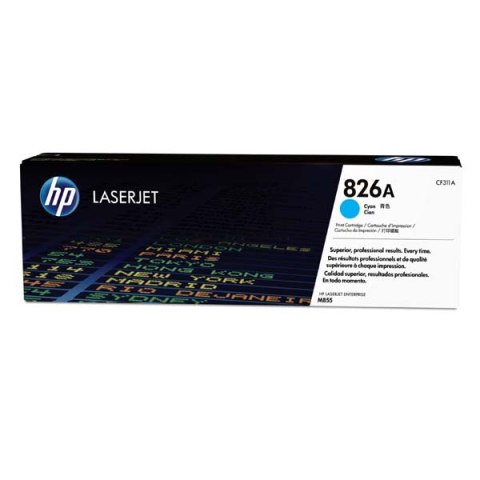 HP oryginalny toner CF311A, cyan, 31500s, HP 826A, HP Color LaserJet Enterprise M855dn, M855x+, M855x+, O