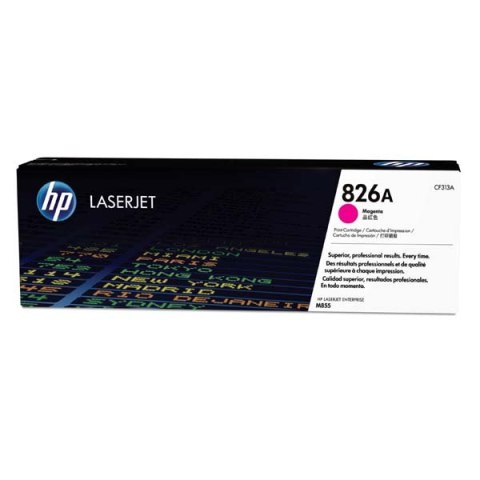 HP oryginalny toner CF313A, magenta, 31500s, HP 826A, HP Color LaserJet Enterprise M855dn, M855x+, M855x+, O