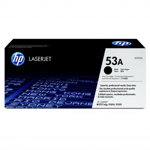 HP oryginalny toner Q7553A, black, 3000s, HP 53A, HP LaserJet P2010, P2015, O