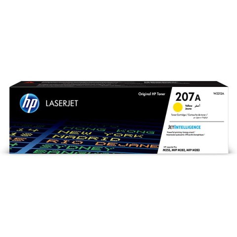 HP oryginalny toner W2212A, yellow, 1250s, HP 207A, HP Color LaserJet Pro M255, MFP M282, M283, O