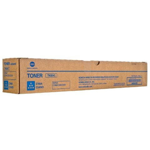 Konica Minolta oryginalny toner A8DA450, cyan, 26000s, TN324C, Konica Minolta Bizhub C258,C308,C368, O