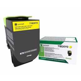 Lexmark oryginalny 71B20Y0, yellow, 2300s, Lexmark CS417dn/CS317dn/ CX517dn/CX417de/CS517de/CX317dn, O