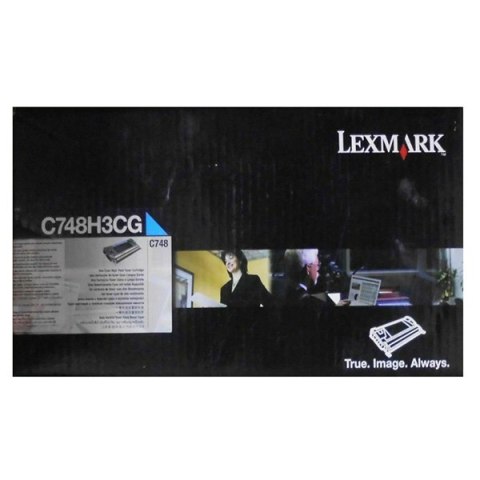 Lexmark oryginalny toner C748H3CG, cyan, 10000s, C748, Lexmark C748de, C748dte, C748e, O