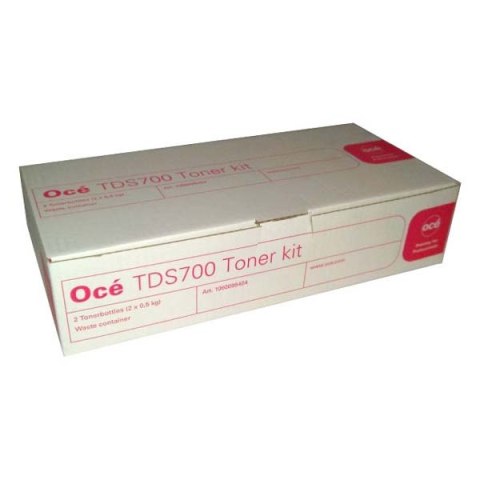 Oce oryginalny toner 1060047449, black, 1070066265, zawiera pojemnik na odpady, Oce TDS700, dual pack, 500g, O