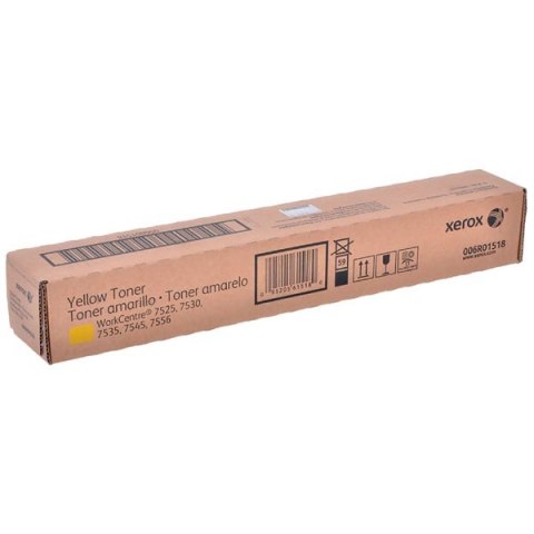 Xerox oryginalny toner 006R01518, yellow, 15000s, Xerox WorkCentre 7525, 7530, O