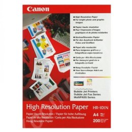 Canon High Resolution Paper, foto papier, wodoodporny, biały, A4, 106 g/m2, 200 szt., HR-101 A4, atrament