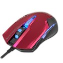 E-Blue Mysz Auroza G, 3000DPI, optyczna, 6kl., 1 scroll, przewodowa USB, czerwona, do gry