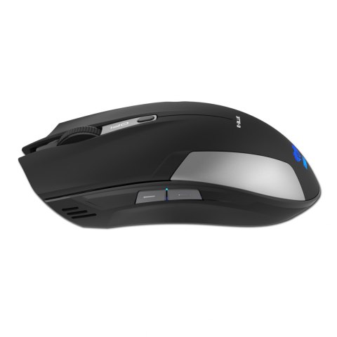 E-Blue Mysz Cobra Jr., 1750DPI, 2.4 [GHz], optyczna, 6kl., 1 scroll, bezprzewodowa, czarna, 2 szt AAA