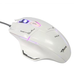 E-Blue Mysz Mazer, 2500DPI, optyczna, 6kl., 1 scroll, przewodowa USB, biała, do gry