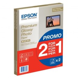 Epson Premium Glossy Photo Pa, foto papier, gratis 1+1 typ połysk, biały, A4, 255 g/m2, 30 szt., C13S042169, atrament