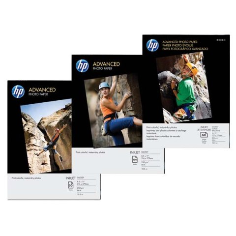 HP Advanced Glossy Photo Pa, foto papier, bez marginesu typ połysk, zaawansowany typ biały, 10x15cm, 4x6", 250 g/m2, 100 szt., Q