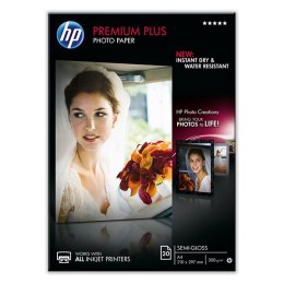 HP Premium Plus Semi-Gloss Photo Paper, foto papier, półpołysk, biały, A4, 300 g/m2, 20 szt., CR673A, atrament