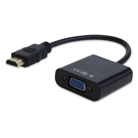 Video Redukcja, HDMI M-VGA (D-Sub) F, 0, czarna