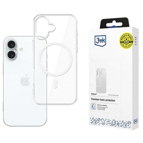 3MK MagCase iPhone 16 Plus przezroczysty /clear kompatybilne z MagSafe