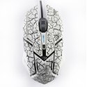 E-Blue Mysz Auroza Gaming, 4000DPI, optyczna, 6kl., 1 scroll, przewodowa USB, biała, do gry