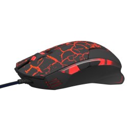 E-Blue Mysz Mazer Pro, 2500DPI, optyczna, 6kl., 1 scroll, przewodowa USB, czarno-czerwona, do gry