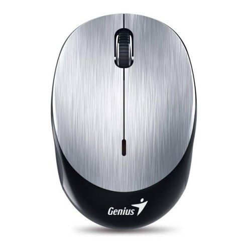 Genius Mysz NX-9000BT, 1200DPI, Bluetooth, optyczna, 3kl., 1 scroll, bezprzewodowa, srebrna, wbudowany akumulator, bluetooth