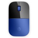 HP mysz Z3700 Wireless Dragonfly Blue, 1200DPI, 2.4 [GHz], optyczna Blue LED, 3kl., 1 scroll, bezprzewodowa, niebieska, 1 szt AA