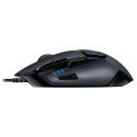 Logitech Mysz G402 Hyperion Fury, 4000DPI, optyczna, 8kl., 1 scroll, przewodowa USB, czarna, do gry