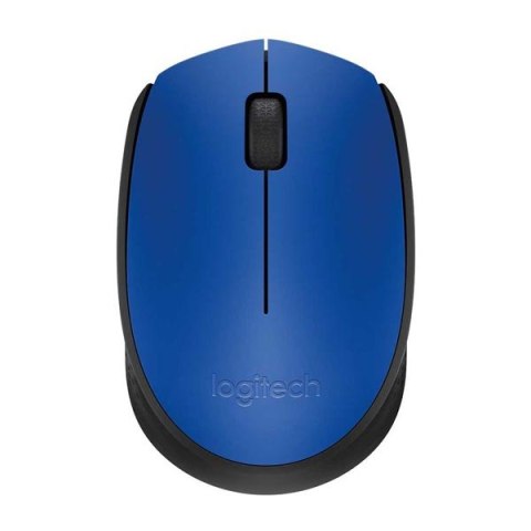 Logitech Mysz M171, 1000DPI, 2.4 [GHz], optyczna, 3kl., 1 scroll, bezprzewodowa, niebieska, 2 szt AA, do notebooka, uniwersalny