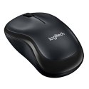 Logitech Mysz M220, 1000DPI, 2.4 [GHz], optyczna, 3kl., 1 scroll, bezprzewodowa, czarna, 1 szt AA, cicha