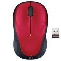 Logitech Mysz M235, 1000DPI, 2.4 [GHz], optyczna, 3kl., 1 scroll, bezprzewodowa, czerwona, 1 szt AA, do notebooka, uniwersalny