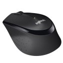 Logitech Mysz M330, 1000DPI, 2.4 [GHz], optyczna, 3kl., 1 scroll, bezprzewodowa, czarna, 1 szt AA