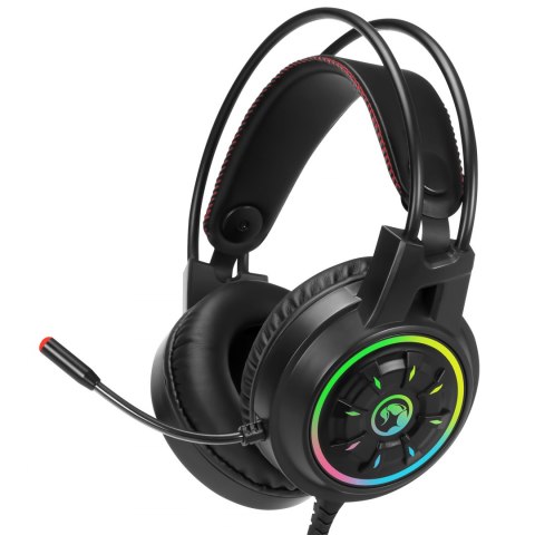 Marvo CM305, RGB zestaw klawiatura + mysz i słuchawki dla graczy, US, do gry, membranowa typ przewodowa (USB), czarna, RGB podśw