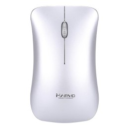 Marvo Mysz DWM102SL, 1600DPI, 2.4 [GHz], optyczna, 3kl., 1 scroll, bezprzewodowa, srebrna, wbudowany akumulator, biurowy