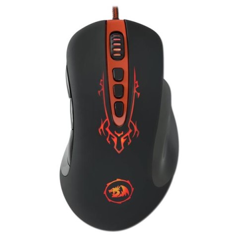 Redragon Mysz Origin, 4000DPI, optyczna, 10kl., 1 scroll, przewodowa USB, czarno-czerwona, do gry
