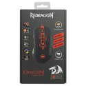 Redragon Mysz Origin, 4000DPI, optyczna, 10kl., 1 scroll, przewodowa USB, czarno-czerwona, do gry