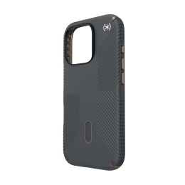 Speck Presidio2 Grip ClickLock & MagSafe - Etui iPhone 16 Pro (Charcoal Grey / Cool Bronze / White)