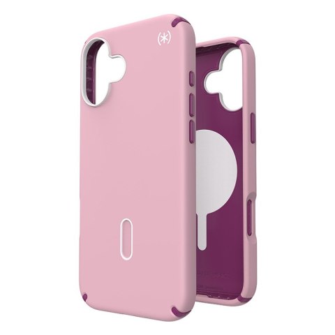 Speck Presidio2 Pro ClickLock & MagSafe - Etui iPhone 16 Plus (Wednesday Pink / Boysenberry Purple / White)