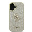 Guess GUHCP16MHG4SGD iPhone 16 Plus 6.7" złoty/gold hardcase Fixed Glitter Big 4G