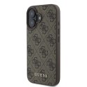 Guess GUHCP16SG4GFBR iPhone 16 6.1" brązowy/brown hardcase 4G Classic