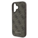 Guess GUHCP16SG4GFBR iPhone 16 6.1" brązowy/brown hardcase 4G Classic