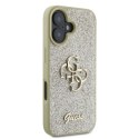 Guess GUHCP16SHG4SGD iPhone 16 6.1" złoty/gold hardcase Fixed Glitter Big 4G