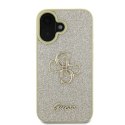 Guess GUHCP16SHG4SGD iPhone 16 6.1" złoty/gold hardcase Fixed Glitter Big 4G