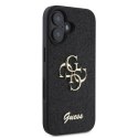 Guess GUHCP16SHG4SGK iPhone 16 6.1" czarny/black hardcase Fixed Glitter Big 4G