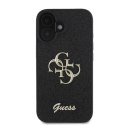 Guess GUHCP16SHG4SGK iPhone 16 6.1" czarny/black hardcase Fixed Glitter Big 4G