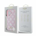 Guess GUHMP16SPGPYSP iPhone 16 6.1" różowy/pink hardcase Peony Script MagSafe