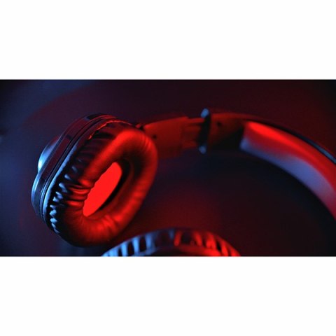 Marvo HG8929, słuchawki z mikrofonem, czarna, podświetlona, 3.5 mm jack + rozdvojka + USB