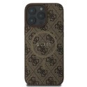 Guess GUHMP16LG4GFRW iPhone 16 Pro 6.3" brązowy/brown hardcase 4G Ring Classic Logo MagSafe