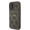 Guess GUHMP16MG4GFRW iPhone 16 Plus 6.7" brązowy/brown hardcase 4G Ring Classic Logo MagSafe