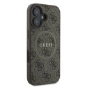 Guess GUHMP16MG4GFRW iPhone 16 Plus 6.7" brązowy/brown hardcase 4G Ring Classic Logo MagSafe