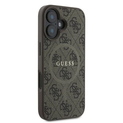 Guess GUHMP16MG4GFRW iPhone 16 Plus 6.7" brązowy/brown hardcase 4G Ring Classic Logo MagSafe