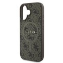Guess GUHMP16MG4GFRW iPhone 16 Plus 6.7" brązowy/brown hardcase 4G Ring Classic Logo MagSafe
